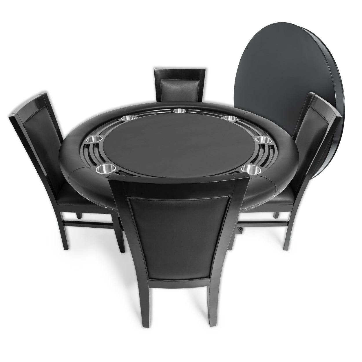 Nighthawk Round Poker Table w/ Chip Tray